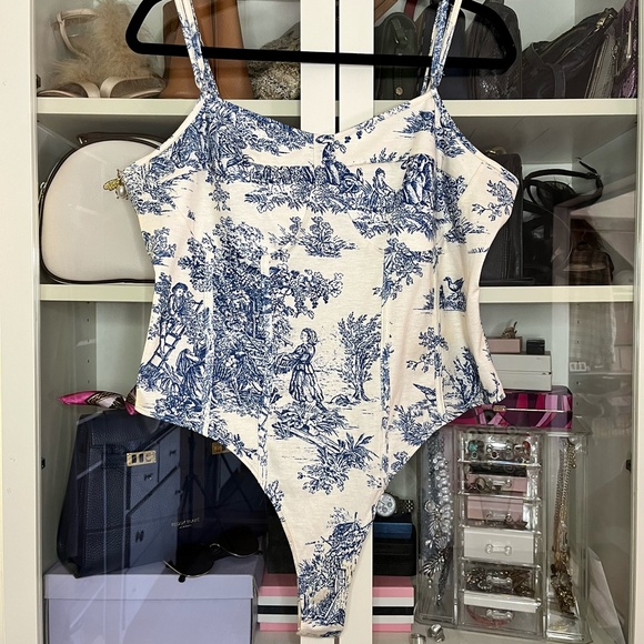 Toile Bodysuit for Curves - CIDER - Size 1X - Picture 2 of 7